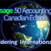 Which version of Sage 50 is best for international use, the Canadian or U.S. version?