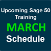 Upcoming Sage 50 Training Schedule for March 2018
