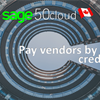 How to set up credit cards for payments to vendors in Sage 50 CA?