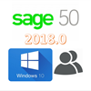 Windows 10 local administrator accounts &amp; Sage 50 2018.0