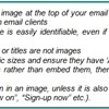 Email Marketing Layout and Design - Layout: Graphic, Text (2/4)